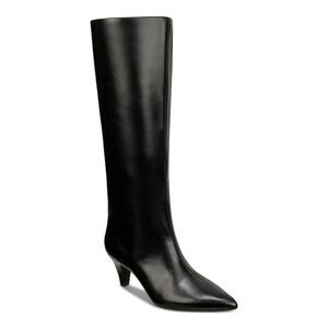 ALFANI Womens Black Padded Kaiaa Pointed Toe Kitten Heel Zip-Up Boots 5.5 M